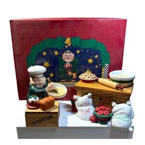 Merry Makers Maxwell the Mixer at his Table Dept 56 8 Pieces Christmas Monk